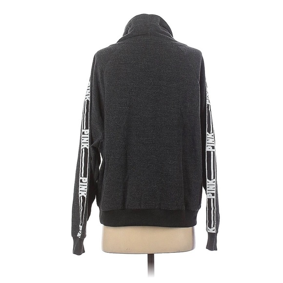 VS PINK Funnel Neck Logo Fleece Pullover | M - Picture 2 of 5